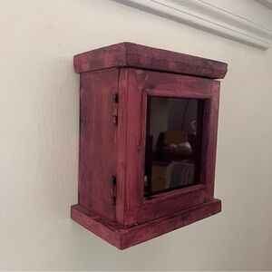 Anthro shadow box - pink square